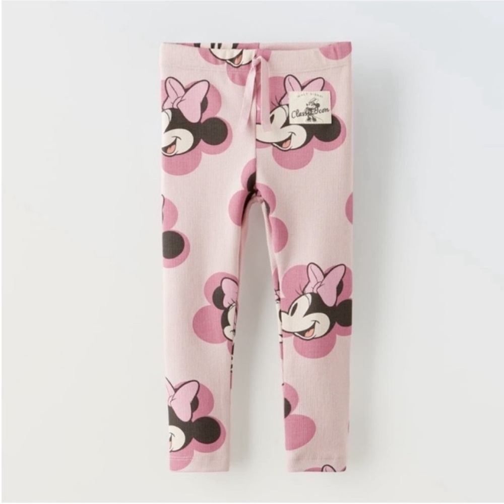 Zara Ribbed Minnie Mouse Leggings